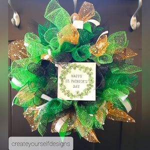 St. Patrick's Day *Mini* 🍀 Mesh Wreath